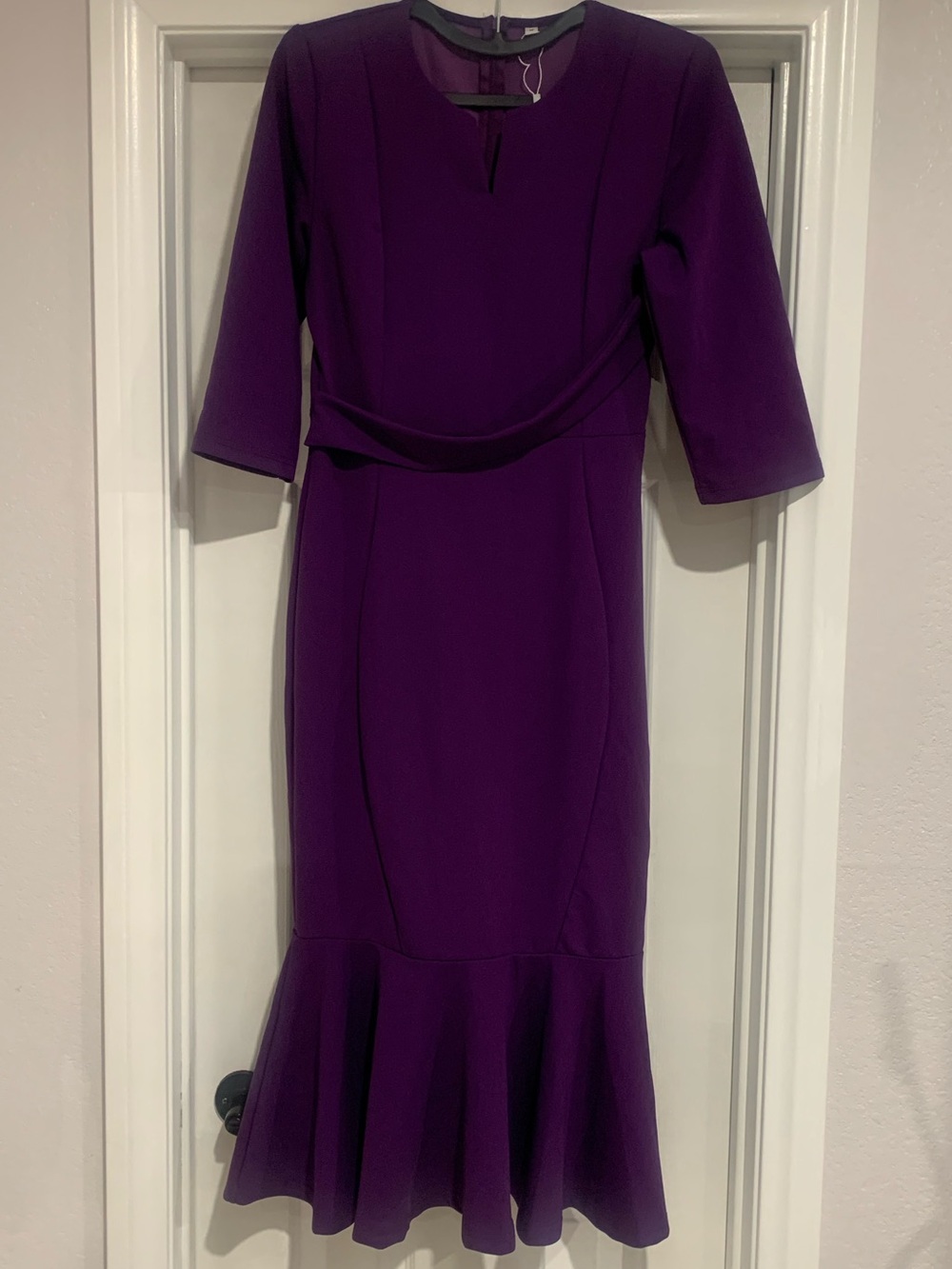Purple Fishtail dress